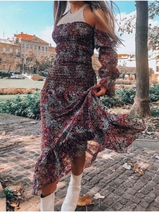 Misa Los Angeles Dresses & Skirts - NWT Misa Los Angeles Rashida Smocked Floral Maxi Dress Nazirah Boho Whimsigoth